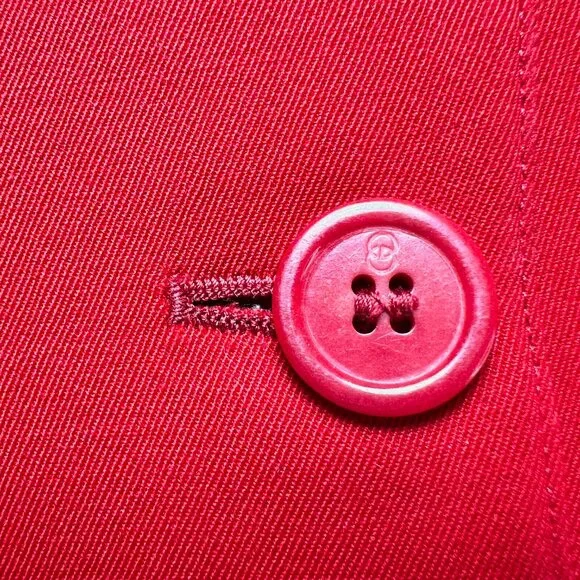 VTG Gucci Red 100% Wool One Button Closure Woman 80's Blazer Made in Italy 14US